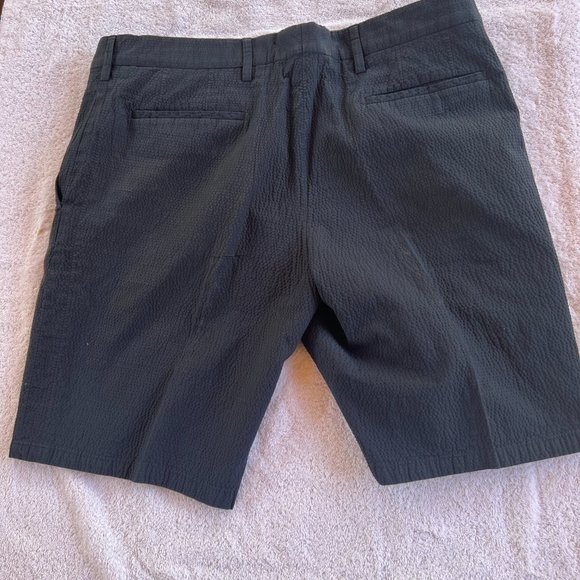 Paul Smith Navy Seersucker Shorts Size 36 - Picture 6 of 6
